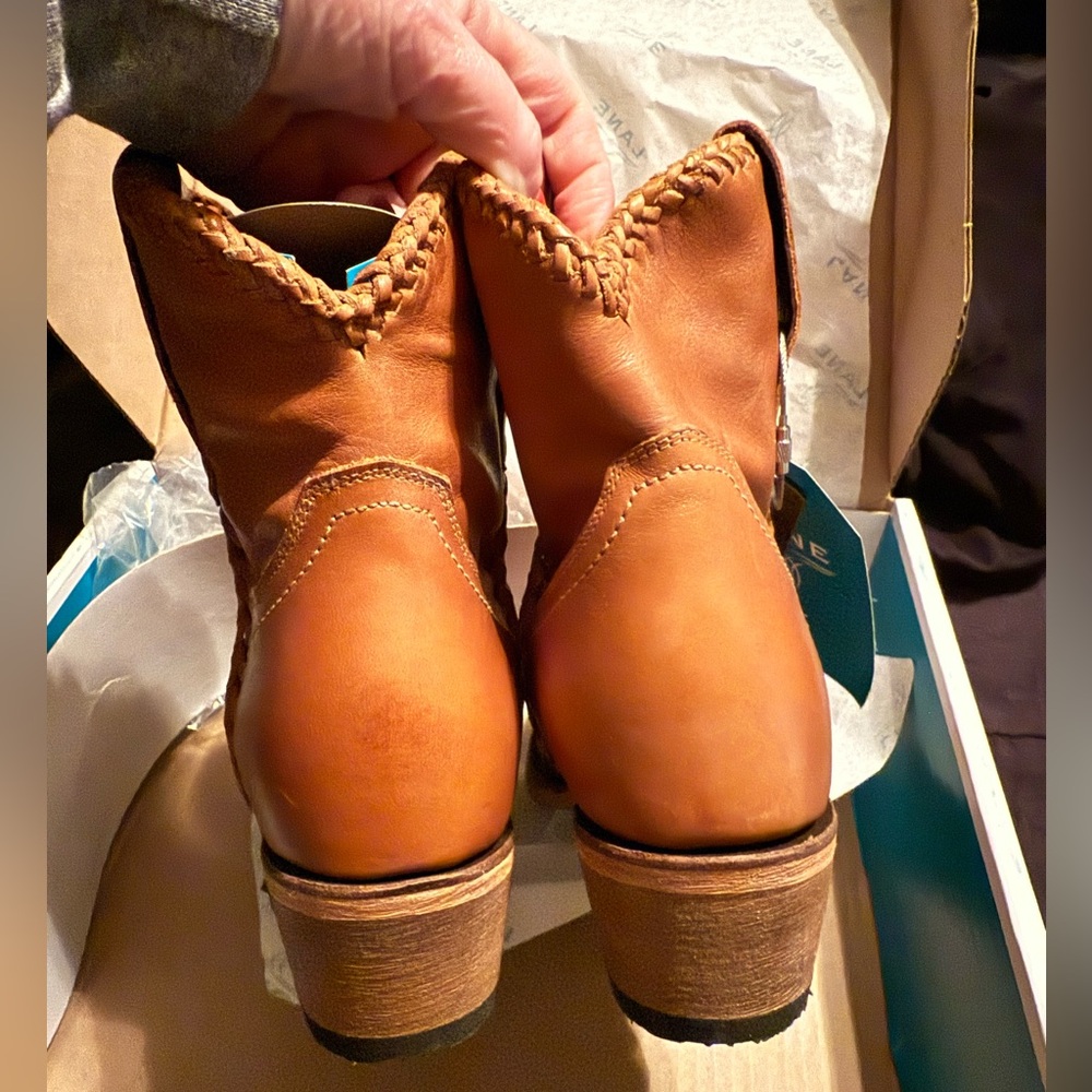 Lane PJ Bootie Western Ankle Boots - Picture 8 of 9